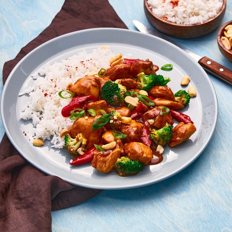 Stekt brokkoli "Kung pao"