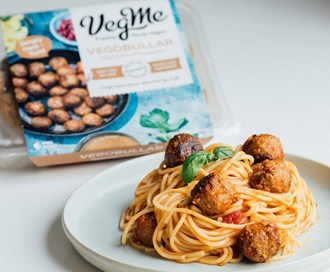 Spagetti med vegetarboller
