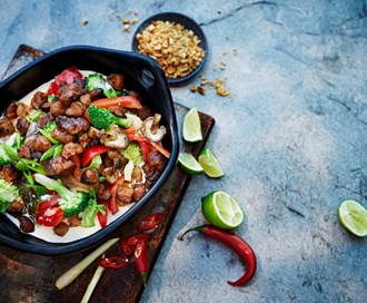 Thaigryte med pulled