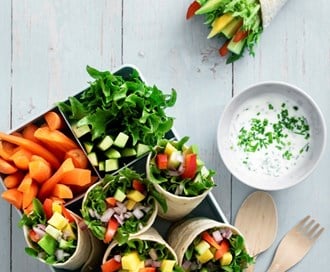 Grønne wraps