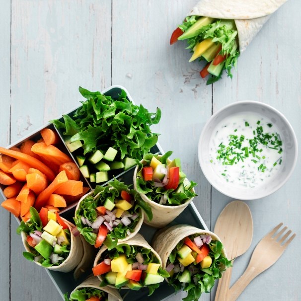 Grønne wraps