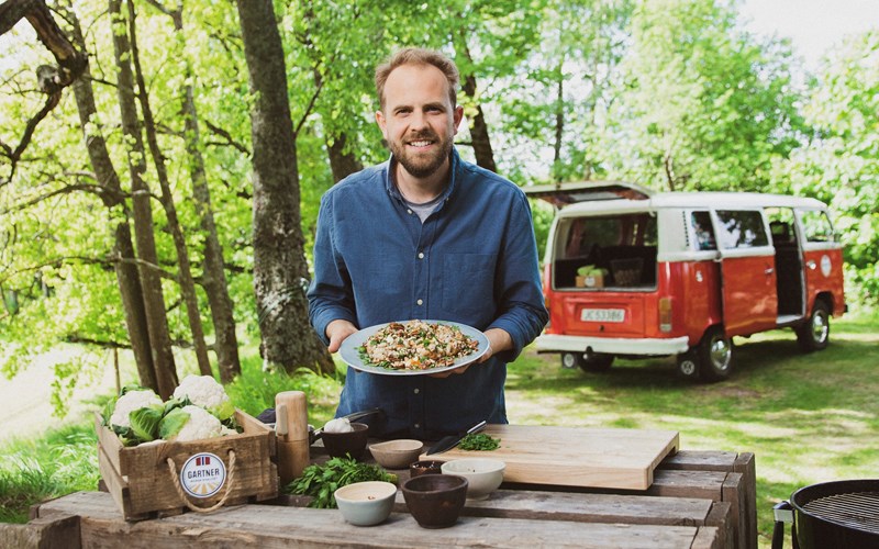 Nyt smaken av fersk blomkål og spisskål