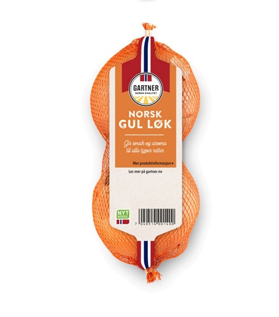 Gul løk strømpe