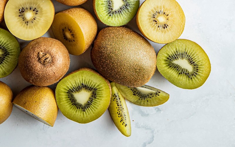 Hva er forskjellen på gul og grønn kiwi?