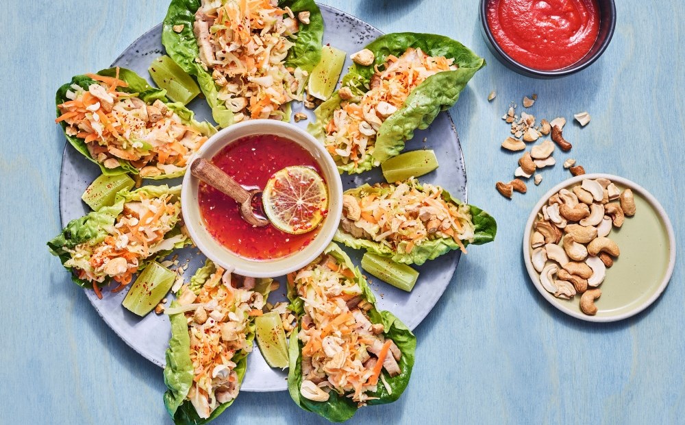 Taco i hjertesalat