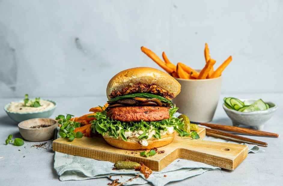 VegMe vegetarburger med erter og quinoa