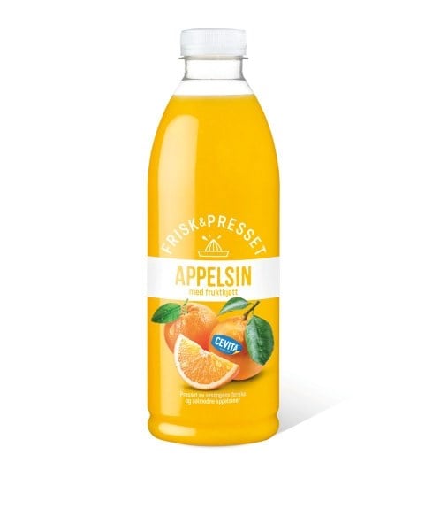 Appelsin med fruktkjøtt