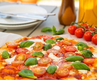 Grillet pizza