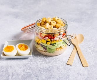 Salat på glass med Isberg Mix