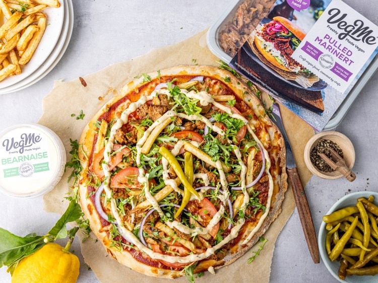 Pizza med Pulled og bearnaise