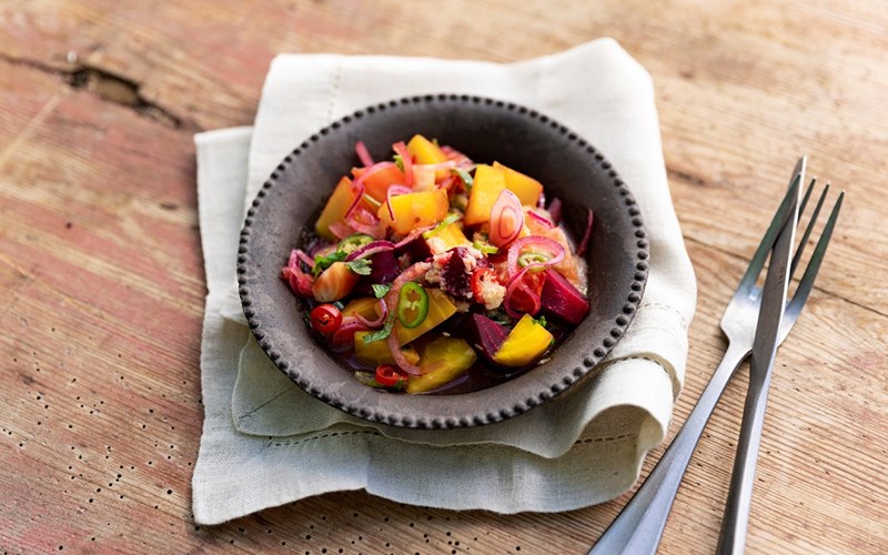 Bland de ulike betene og lag en lekker ceviche. 