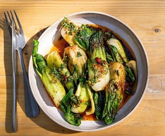 Spicy pak choy wok